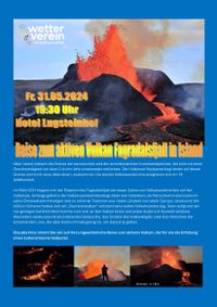 Plakat Vulkanvortrag